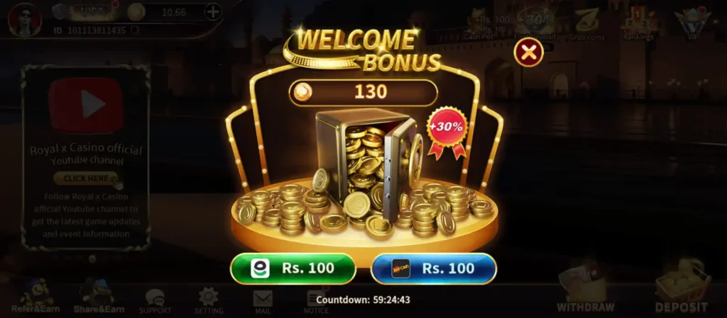 Royal X Casino game download
